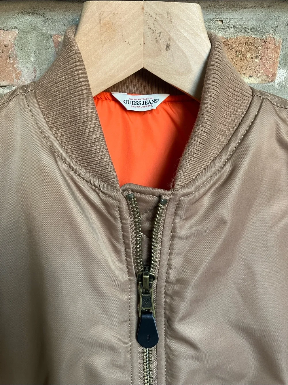 Guess women's satin flight/bomber jacket